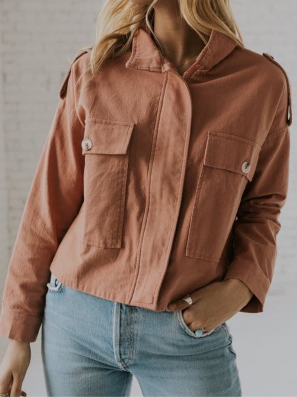 Paper Crane Dusty Mauve Women'sUtility Jacket